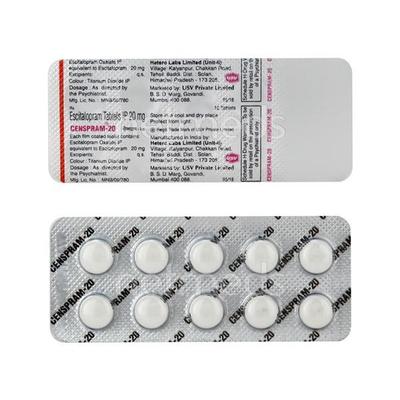 Censpram 20mg Tablet 10'S - Depression-Ant