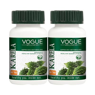 Vogue Wellness Karela Tablet (Pack of 2 x 60's) - Diabetes Care (Ayush)