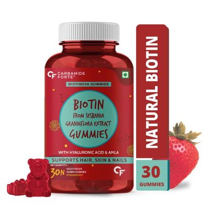 CF Biotin 10000mcg Gummies - Strawberry & Orange Flavour 30's - Hair & Skin