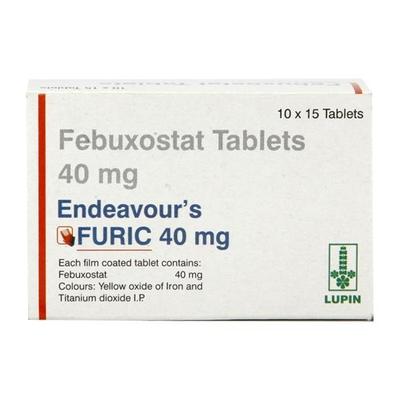 Furic 40mg Tablet 15'S - Gout