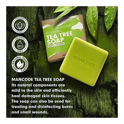 Mancode Oil Control Soap - Tea Tree 125 gm - Soaps