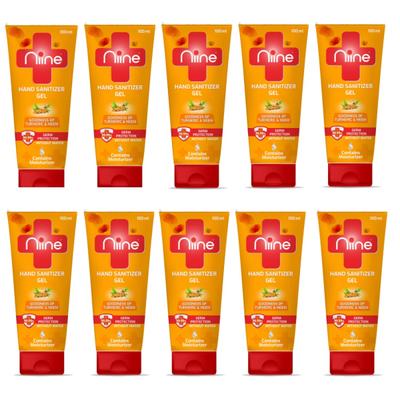 Niine Hand Sanitizer Gel - Turmeric & Neem (Pack of 10 x 100 ml) - Hand Sanitizer