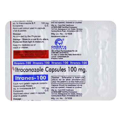 ITRANES 100 Capsule 10's - Fungal Infections-Anf