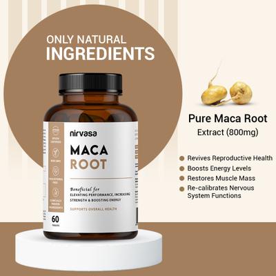 Nirvasa Maca Root Tablet (Pack of 4 x 60's) 1's - General Health