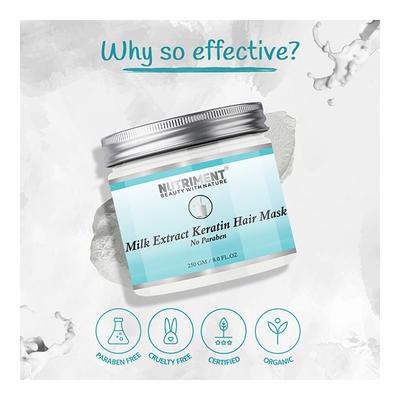Nutriment Keratin Hair Mask - Milk Extract 250 gm - Hair Masks & Packs