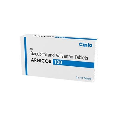 ARNICOR 100 Tablet 10's - Heart Failure-Ant