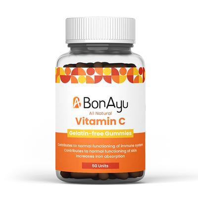 BonAyu Natural Vitamin C 1000 mg Gummies - Lime Flavour 50's - Vitamin C