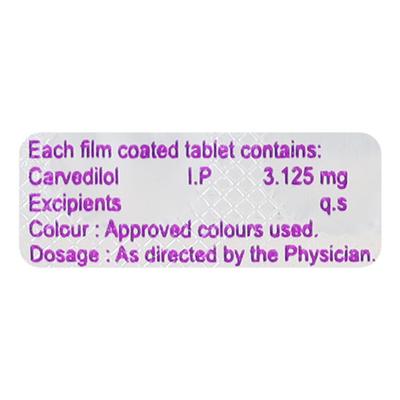 CARVEDKA 3.125 Tablet 10's - Hypertension-Bet
