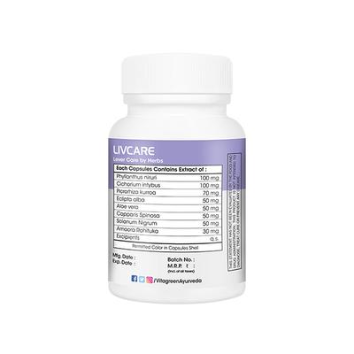 VitaGreen Liv Care Capsules 30's - Herbal Dietary Supplement