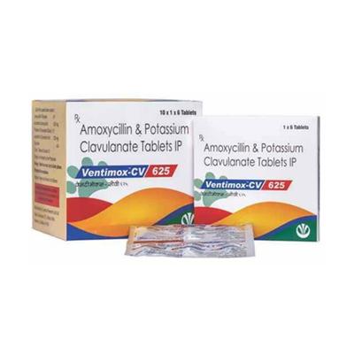 VENTIMOX CV 625mg Tablet 6's - Bacterial Infections-Pen