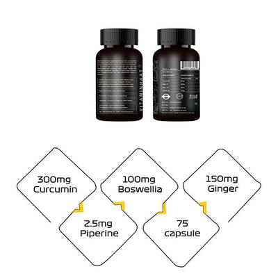 Vitaminhaat Curcumin Joint Support Formula Capsule 1's - Herbal Dietary Supplement