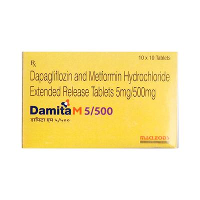 DAMITA M 5/500mg Tablet 10's - Diabetes-Ant