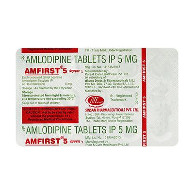 AMFIRST 5 Tablet 15's - Hypertension-Cal