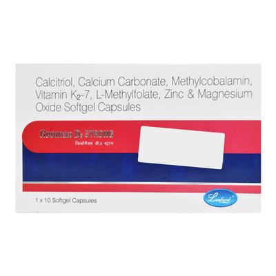 GEOMAX D3 STRONG Softgel Capsule 10's - Supplements-Cal