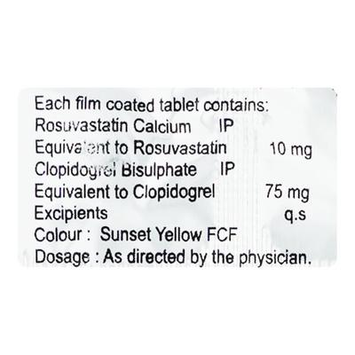 ROSUVAX CV 10 Tablet 10's - Blood Clot-Ant