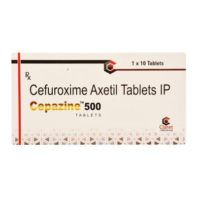 CEPAZINE 500mg Tablet 10's - Bacterial Infections-Cep