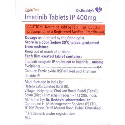 Levin 400mg Tablet 10'S - Cancer Oncology-Tar