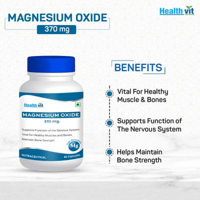 HealthVit Magnesium Oxide 400 mg Capsule 60's - Calcium And Minerals