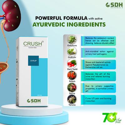 Shree Dhanwantri Herbals Crush Sugar Free Syrup 200 ml - Speciality Medicines