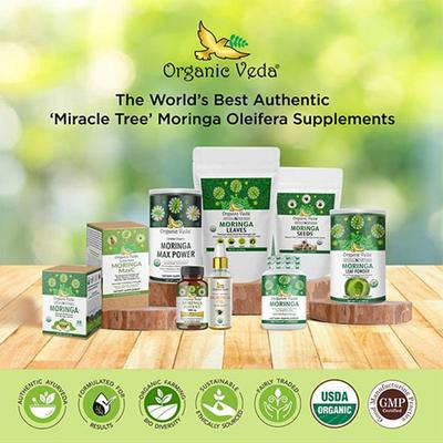 Organic Veda Moringa Leaf Powder 200 gm - Pure Herbs