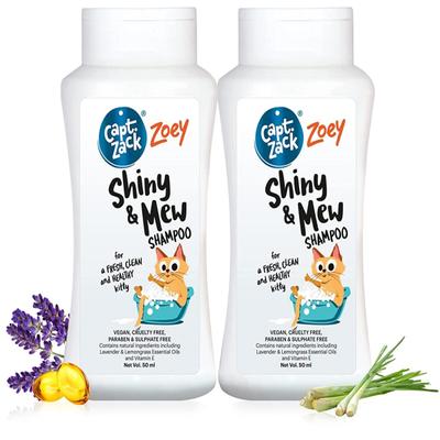 Capt. Zack Zoey Shiny & Mew Shampoo (Pack of 2 x 50 ml) 1's - Pet Grooming