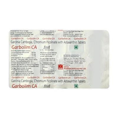 Garbolim CA Tablet 10'S - Supplements-Vam