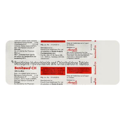 Benitowa CH Tablet 10'S - Hypertension-Cal