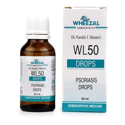 Wheezal Wl-50 Psoriasis Drops 30ML - Homeopathic Drops