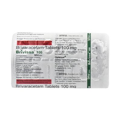BRIVISSA 100 Tablet 10's - Epilepsy/Convulsion-Ant