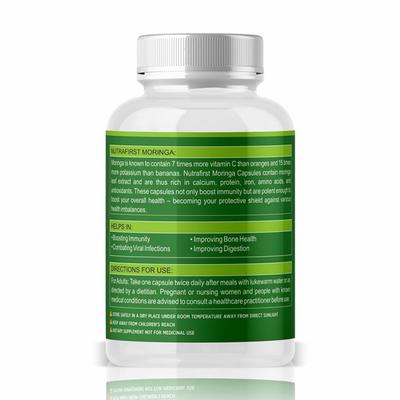 Nutrafirst Moringa 500 mg Capsule 60's - Vitamin C
