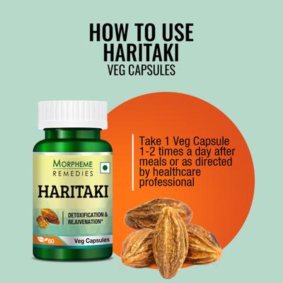 Morpheme Remedies Haritaki - 500mg Extract 60's - Herbal Dietary Supplement