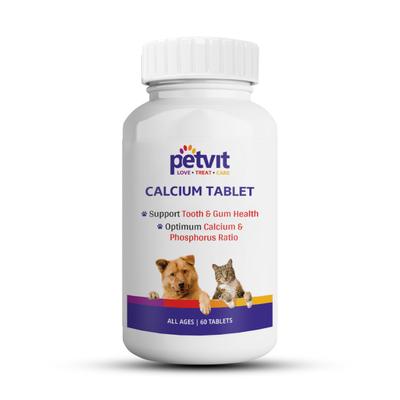 Petvit Calcium Tablets 60's - Petfood