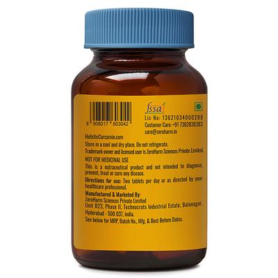 Zeroharm Holistic Curcumin Tablet 60's - Herbal Dietary Supplement