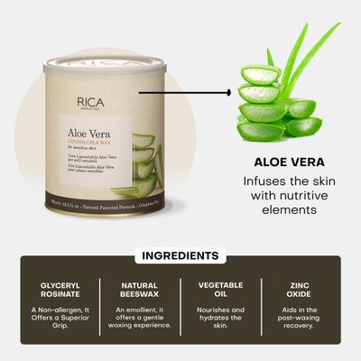 Rica Liposoluble Wax - Aloe Vera 800 ml - Shaving & Hair Removal