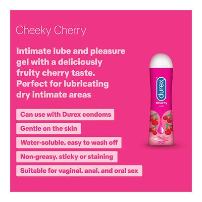 Durex Play Pleasure Gel - Cheeky Cherry 50 ml - Flavoured Lubes