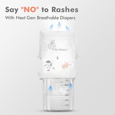 R for Rabbit Feather Baby Diaper Pant (S) 26's - Diapers & Wipes