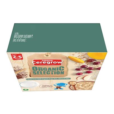 Nestle Ceregrow Organic Selection (2 to 5 Years) Powder 200 gm - Multigrain with Ragi and Mixed Fruits (Refill Pack) - Baby And Infant Supplements