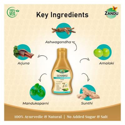 Zandu Seniorz Daily Health Booster Syrup 450 ml - Vitamin C