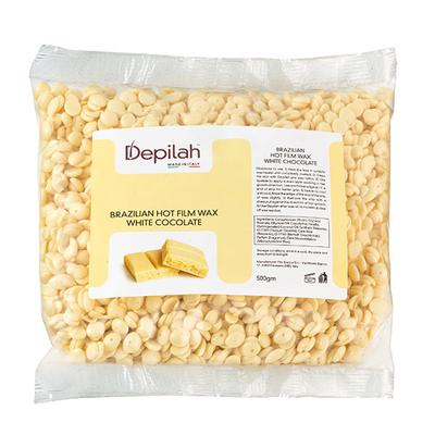 Depilah Brazilian Hot Flim Wax - White Chocolate 500 gm - Hair Removal Accessories