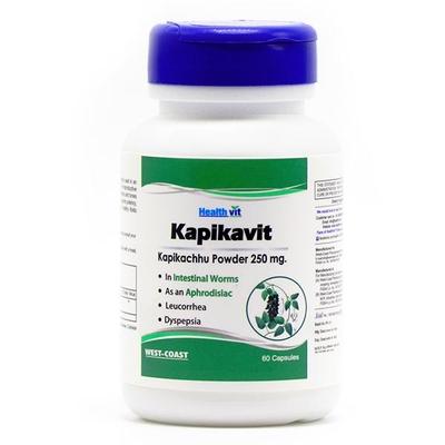 HealthVit Kapikavit (Kapikachhu Powder) 250 mg Capsule 60's - Herbal Dietary Supplement