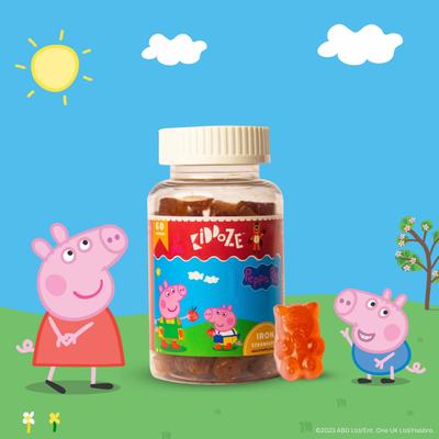 Kiddoze Iron Gummies - Strawberry Flavour 60's - Multi-Vitamins