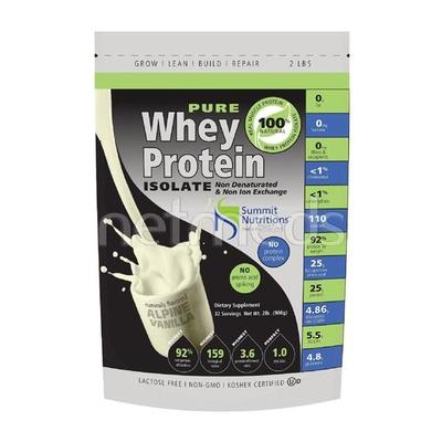 Summit Nutrition Pure Whey Protein Isolate Powder - Alpine Vanilla 2 lb - Whey Proteins
