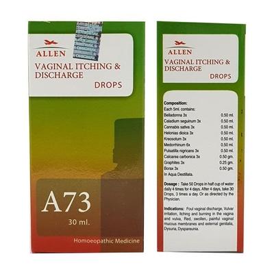 Allen A73 Vaginal Itching & Discharge Care Drops 30 ml - Homeopathic Drops