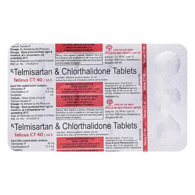 TELICUS CT 40mg Tablet 15's - Hypertension-Ang