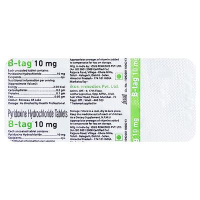B TAG 10mg Tablet 10's - Supplements-Vam