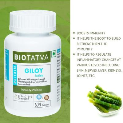 Biotatva Giloy Tablet 60's - Herbal Dietary Supplement