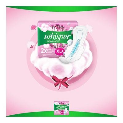 Whisper Ultra Soft Air Fresh Sanitary Pads (XL +) 15's - Sanitary Napkins