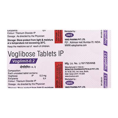 VOGLIMIT 0.2mg Tablet 10's - Diabetes-Ant