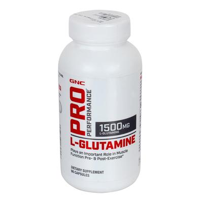 GNC Pro Performance L-Glutamine 1500 mg Capsule 90's - Amino Acids