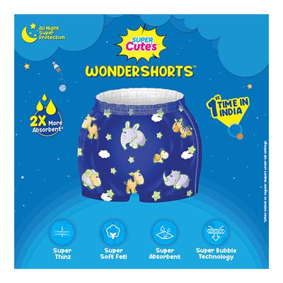 Super Cute's WonderShorts Pull-up Shorts Diaper - (XL) (12- 17 kg) (Pack of 5 x 5's) - Diapers & Wipes